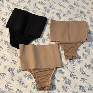 Women's Black and Tan postpartum underwear!